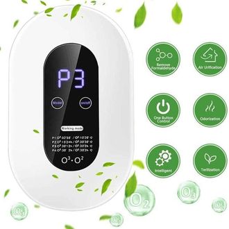 OEM Generador De Ozono, Mini M&aacute;quina De Ozono Con 4 Modos, Pantalla T&aacute;ctil Colgante, Purificador De Aire Port&aacute;til Con Pantalla Led De Ahorro De Energ&iacute;a, P