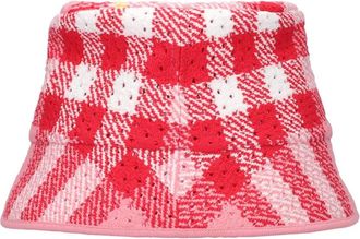Burberry Summer Hat - Dames - Hoeden - Rood - S - Polyester - Accessoires