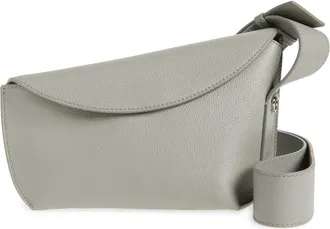 Alexander McQueen T-Bar Sling Leather Crossbody Bag in Cool Grey/Silver at Nordstrom