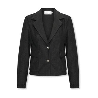 Hart by Helena Hart 7632 Blazer Bomba Lux - Dames - Blazers - Zwart - L - Leer - Jassen