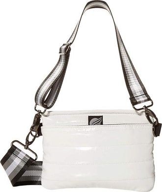 Think Royln Bum Bag Crossbody Cross Body Womens Handbags White Patent, Polyester