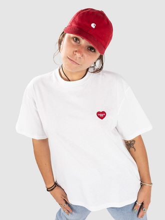 Carhartt Work in Progress Heart Patch Camiseta blanco