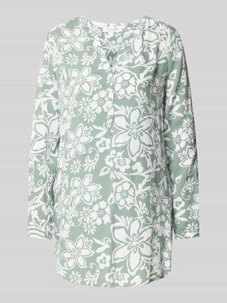 Christian Berg Blusenshirt mit V-Ausschnitt in Schilf, Größe 36