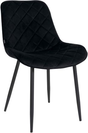Clp Silla De Comedor Springs En Terciopelo Negro