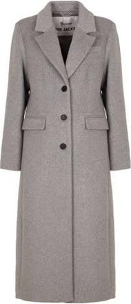 Giacomo wollen manteljas grey denim