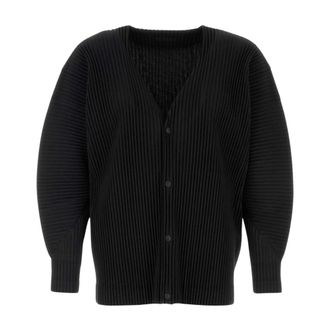 Issey Miyake C&aacute;rdigan de Punto - Knitwear - Hombre - Negro - L