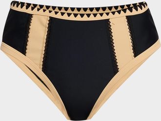 Ramy Brook Mallory High-Waist Bikini Bottoms