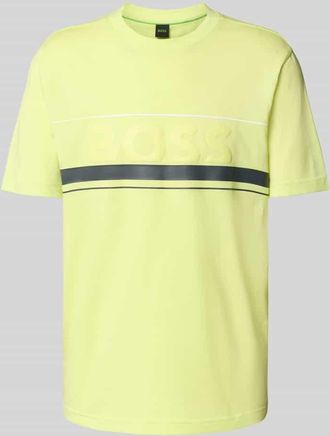 HUGO BOSS Regular Fit T-Shirt aus reiner Baumwolle Modell ICONIC ZONE in Hellgruen, Größe XXXL
