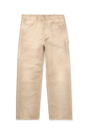Auralee Duck Straight-Leg Garment-Dyed Jeans