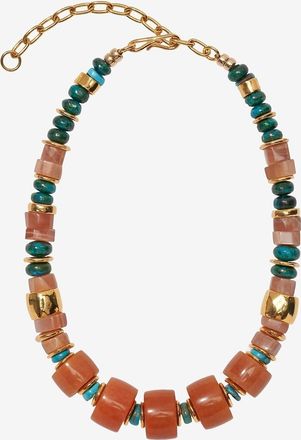 Lizzie Fortunato Halskette aus Halbedelsteinperlen Granada