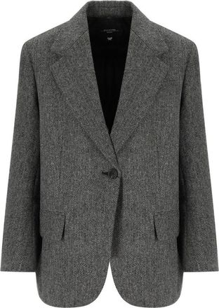 Max Mara Tronto Grey Single-Breasted Blazer