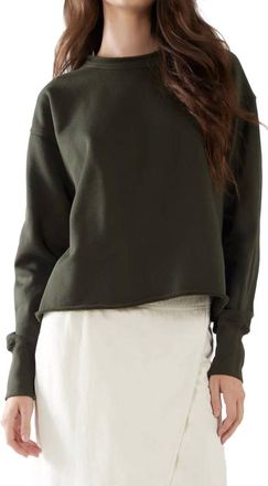 Les Tien Riley Crop Roll Neck In Forest