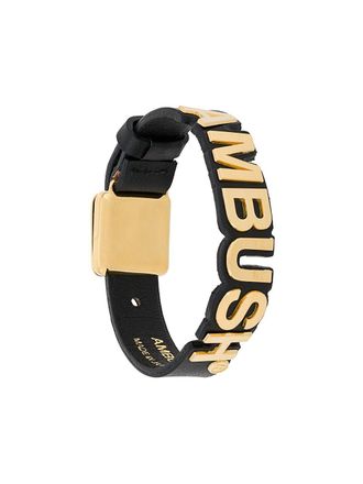 AMBUSH Bracciale con logo - Nero