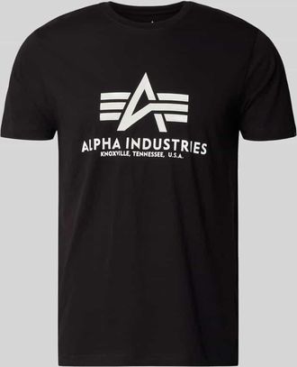 Alpha Industries Alpha Industries T-Shirt mit Label-Print in Black, Größe XXL