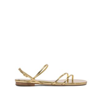 Studio Amelia Studio Amelia, Schoenen, Dames, Geel, 36 EU, Leer, Helix Flat Sandal