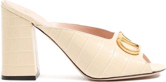 Valentino Garavani Vlogo Signature Leather Mules