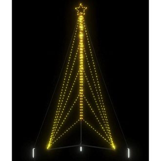 vidaXL &Aacute;rbol De Navidad Led 615 Leds Blanco C&aacute;lido 404,5 Cm Vidaxl