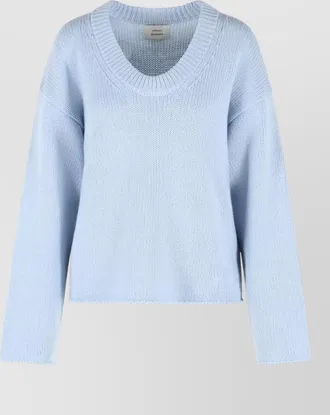 Loulou Studio cashmere u-neck long-sleeve sweater