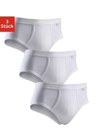 Clipper Exclusive Slip CLIPPER EXCLUSIVE, Herren, Gr. 10, weiss (wei&szlig;), Feinripp, Obermaterial: 100% Baumwolle, unifarben, k&ouml;rpernah, Unterhosen Slip, mit Eingriff, sp&uuml;