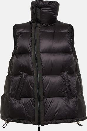 sacai Asymmetric quilted down vest