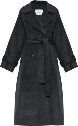 Lisa Yang Wool Coat Double - Dames - Mantels - Grijs - Maat: XS Wol