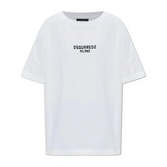 Dsquared2 T-Shirts, female, White, Size: 2XS T-shirt with print