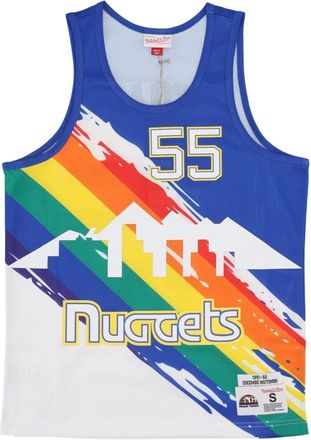 Mitchell & Ness NBA Basketbalshirt Mutombo 55 - Heren - Fitness - Veelkleurig - S - Polyester - Fitness