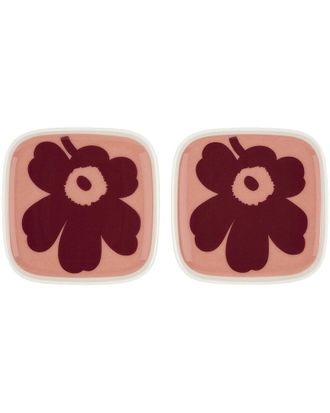Marimekko Set Of 2 Unikko Plates