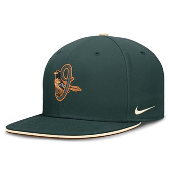 Nike Baltimore Orioles City Connect True Nike Mens Dri-FIT MLB Fitted Hat in Green | NB180HP8OLE-1JW