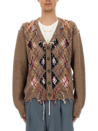 Maison Margiela Cardigan mit Rautenmuster