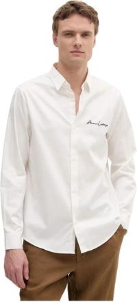 A|X Armani Exchange Casual Shirt - Heren - Casual Overhemden - Wit - L - Katoen - Overhemden