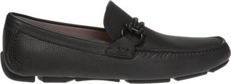 Ferragamo Front 4 Mocassins - Heren - Loafers - Zwart - 39 EU - Leer - Schoenen