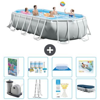 Intex Piscina Prism Frame Oval - 503x274x122 Cm - 9-piezas S683