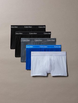 Calvin Klein 5 Pack Relaxed Dart Trunks - Icon Cotton Stretch