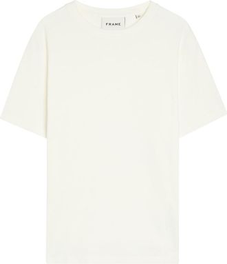 Frame Denim Duo Fold Cotton T-shirt - White - XL