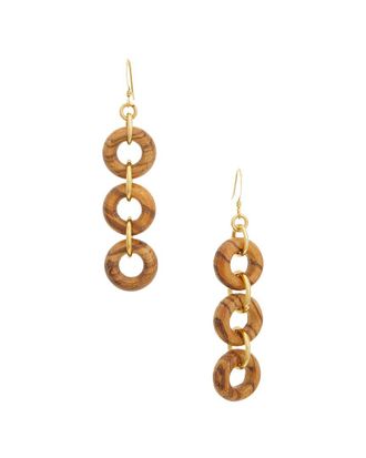 Kenneth Jay Lane Plated Dangle Earrings