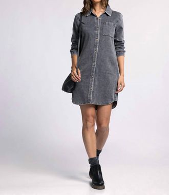 Thread & Supply Kieran Mini Dress In Black Acid Wash