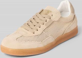 Steve Madden Sneaker aus Leder mit Schn&uuml;rung Modell Estella in Sand, Gr&ouml;&szlig;e 36