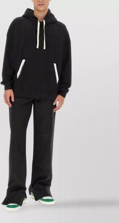 Palm Angels cotton logo-print hoodie