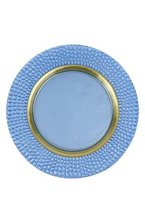 Vietri Pelli Glass Charger Plate in Blue at Nordstrom