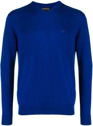 Emporio Armani Heren, Truien, Blauw, Maat: XL