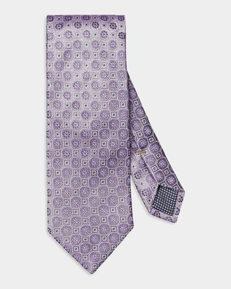 Eton Men & apos;s Floral Woven Silk Tie
