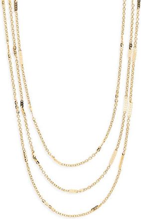 Panacea Triple Strand Layered Chain Necklace in Gold at Nordstrom