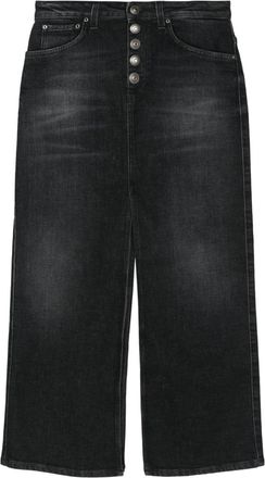 Dondup denim midi skirt - women - Cotton/Polyester/Spandex/Elastane/Cotton - 29 - Black