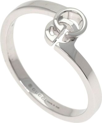 Gucci White Gold White Gold (18K) Band Ring (Pre-Owned)