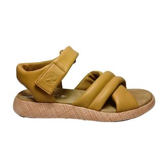 Timberland Flat Sandals, female, Beige, Size: 8 1/2 US sandali Pelle