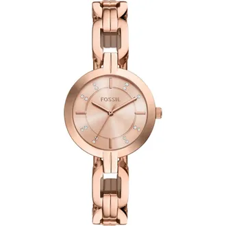 Fossil Kerrigan Bracelet Watch, 32mm in Rose Gold at Nordstrom Rack