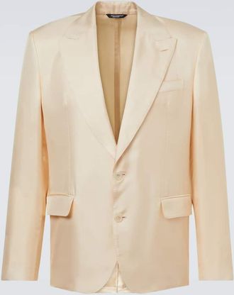 Dolce & Gabbana Blazer Sicilia Light in twill di seta