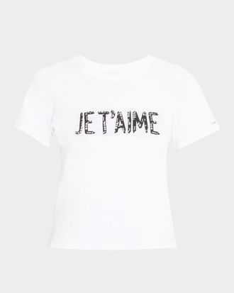 Cinq a Sept ★ ラブ ブレイン ストレッチコットン Tシャツ Cinq à Sept - ラブ・ブレイン・ストレッチコットンTシャツ を