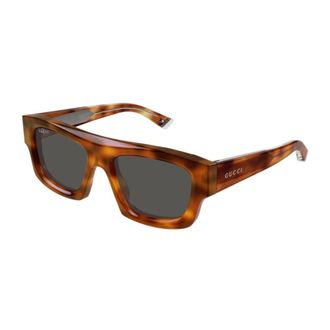 Gucci Sunglasses, unisex, Brown, 53 MM, Stylish Sunglasses for Men